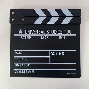 Universal Studios Movie Film Clap Board